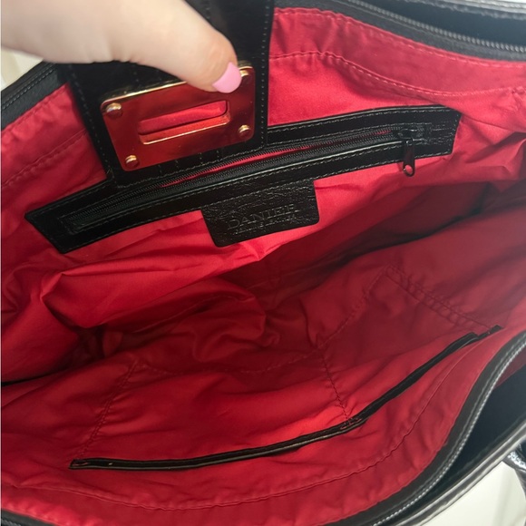 Danier Y2K Leopard Print Pony Hair Tote Bag with Genuine Leather Trim - Picture 6 of 6